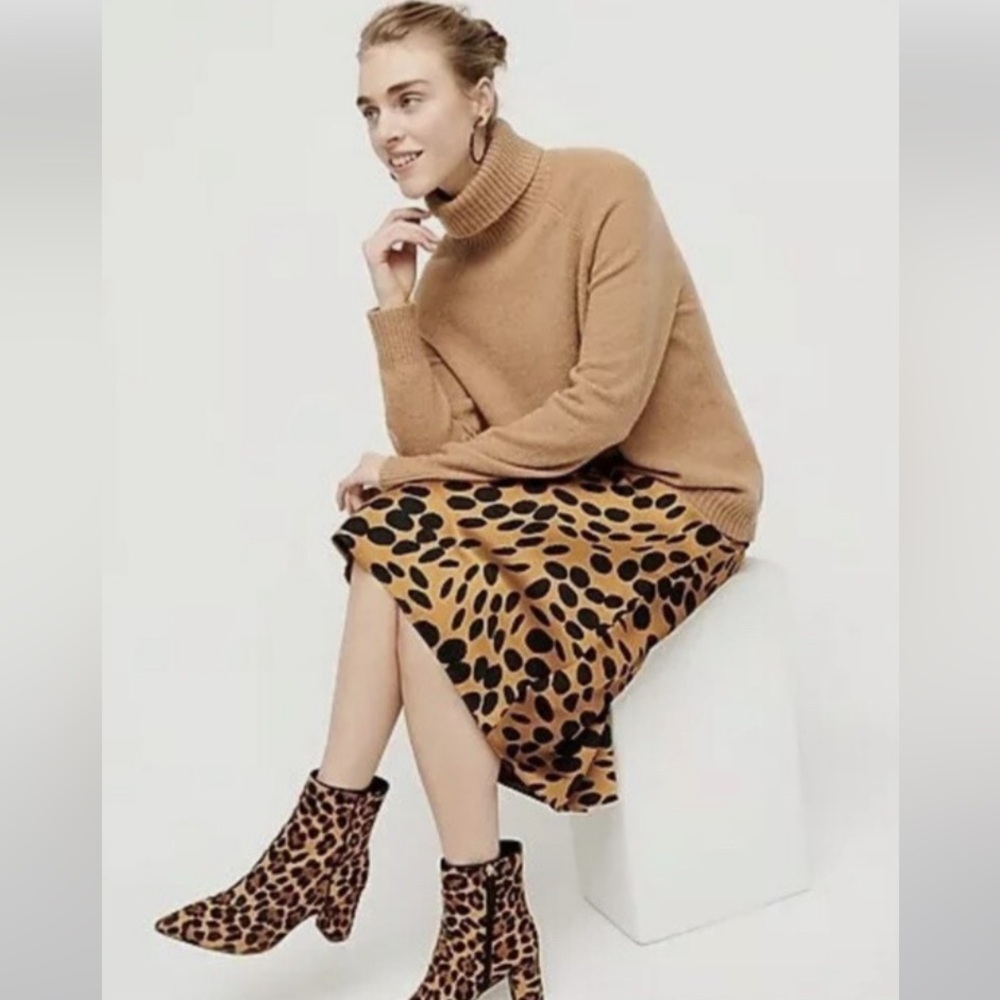 J. Crew Turtleneck Sweater in Supersoft Yarn Camel